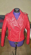 Women Leather Motorcycle Jacket