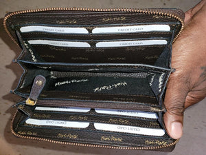 Women's Monogram Zipper Wallet